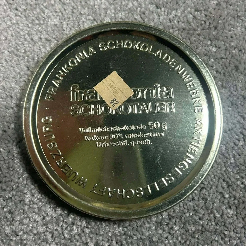 Frankonia‎ Schokotaler Tins Gold German Landmark Souvenir Set of 4 - Empty